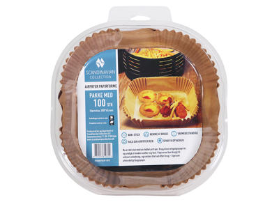 Papirforme t. Airfryer Ø23,5 cm 100 stk.