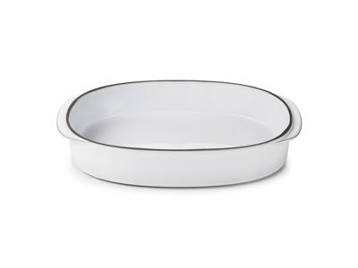 Fad Oval 34x25 cm Hvid Caractere Culinaire