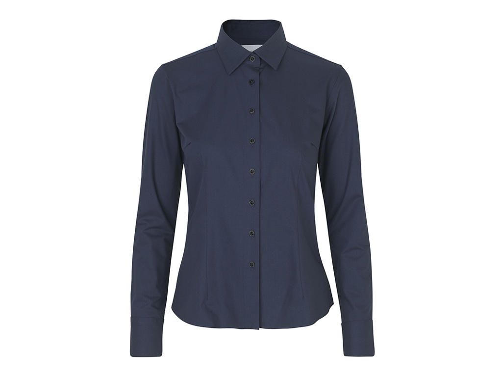 ID SEVEN SEAS Hybrid shirt | modern | dame - S52 - Navy / XL | Skjorter | Overdele | Spar20%