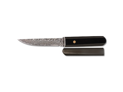 Dolk Damaskus 72 lag 11 cm Ibenholt 