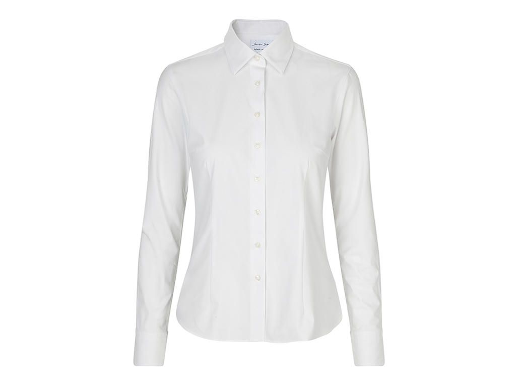 ID SEVEN SEAS Hybrid shirt | modern | dame - S52 - Hvid / 2XL | Skjorter | Overdele | Spar20%