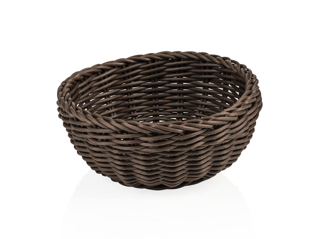 Brødkurv Brun Ø20 cm H8 cm Weaver Pro