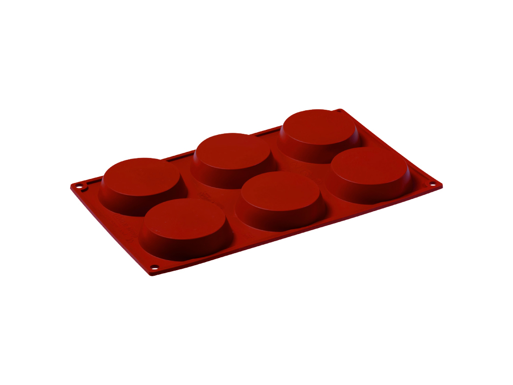 Bageform Silikone 1/3 GN, 6 runde