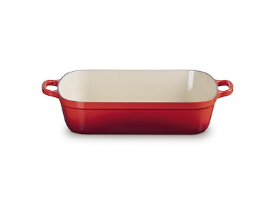 Stor bradepande støbejern 37×29 cm i Cerise