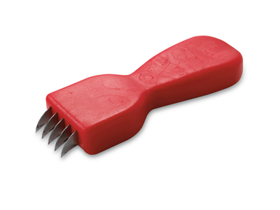 Ridsekniv rød ny, incl. opslibning