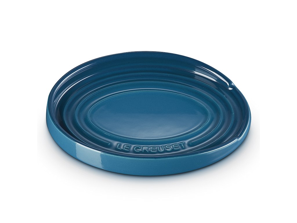 Grydeskeholder i stentøj 16x12 cm i Deep Teal