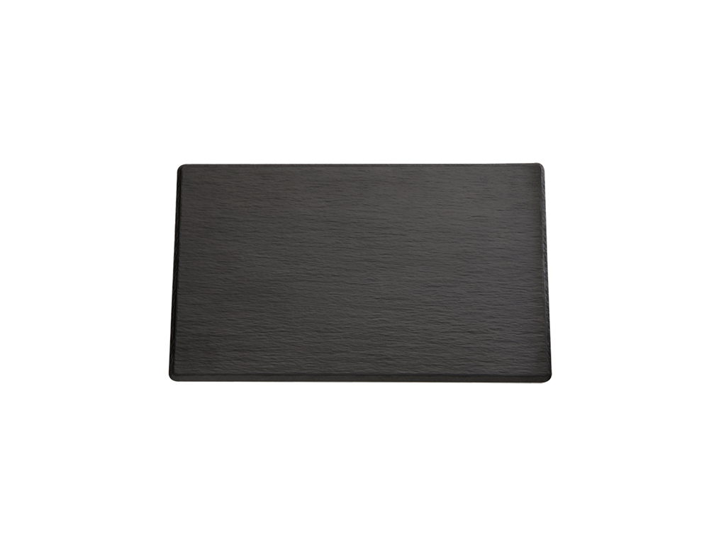Melamin bakke sort 53 x 32,5 cm, H: 1,2