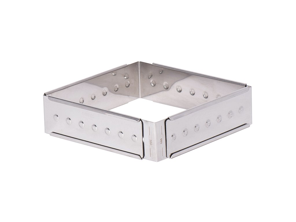 Bageform Firkant indstilb. 16x16-28x28cm
