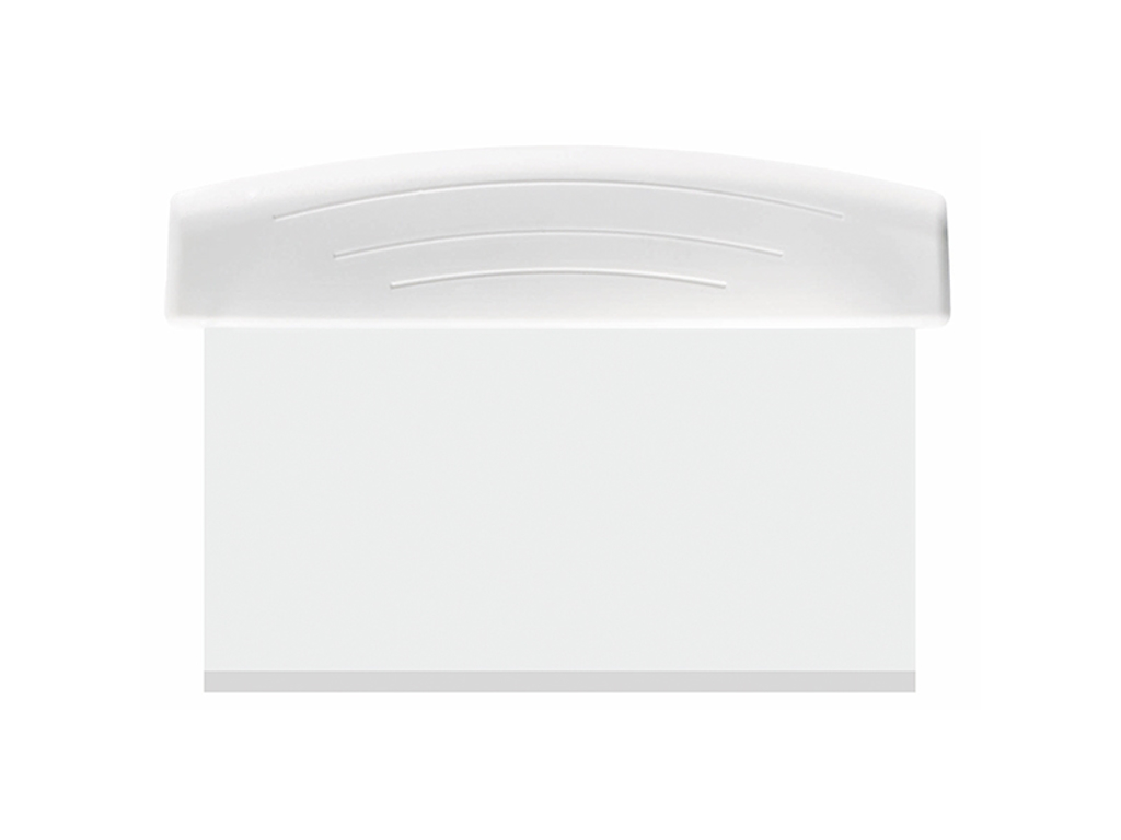 Skraber lige m. hvidt håndtag 