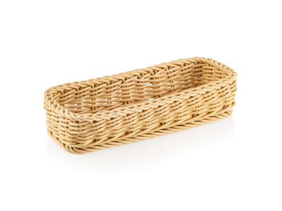 Bestikkurv Lys Beige 27x10x5 cm Weaver P