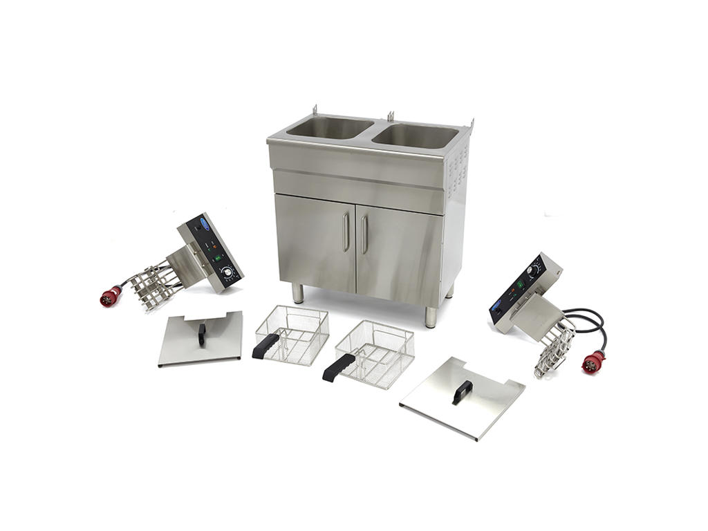 Maxima Friture 2 kurve 2x16 ltr med underskab