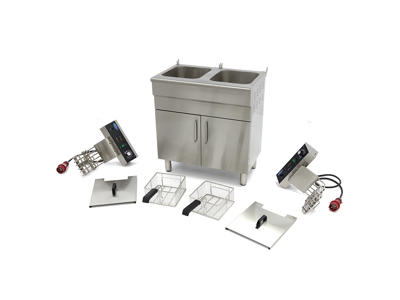 Maxima Friture 2 kurve 2x16 ltr med underskab