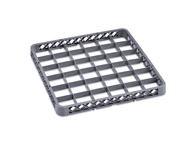 Opvaskebakkeforhøjer til glas 36 rum grå