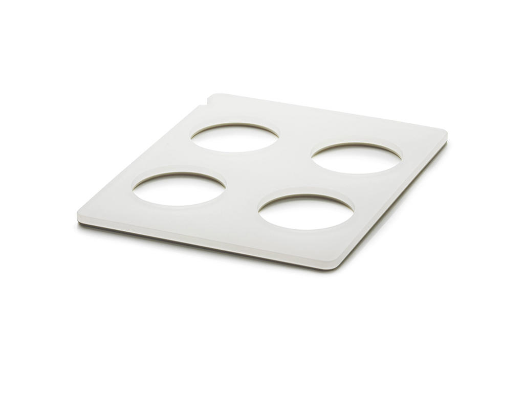 Bakke til 4 Flasker 32,5x26,5 cm Hvid En Scene