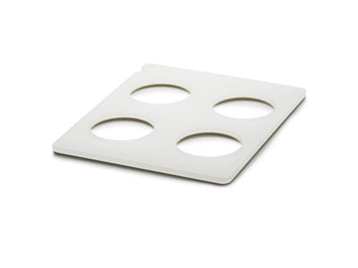 Bakke til 4 Flasker 32,5x26,5 cm Hvid En Scene