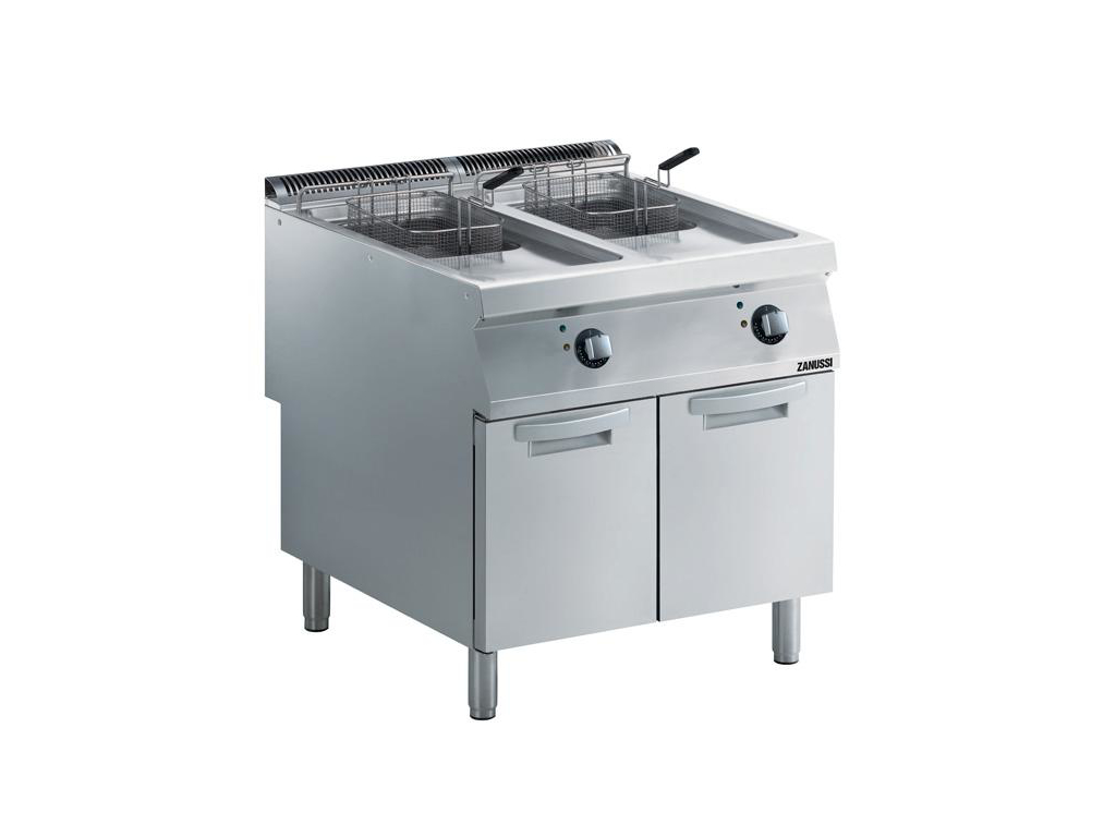 Friture 2x15 ltr m/skab el  800 mm 900