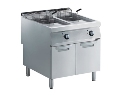 Friture 2x15 ltr m/skab el  800 mm 900