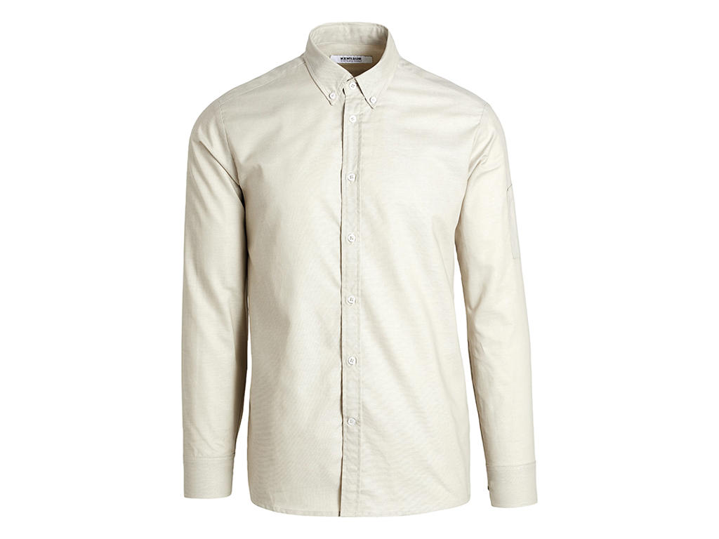 Skjorte Sand Herre Button Oxford