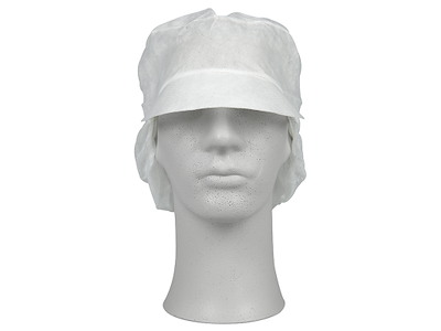 Snood Cap Hvid m. hårnet 100 stk. L