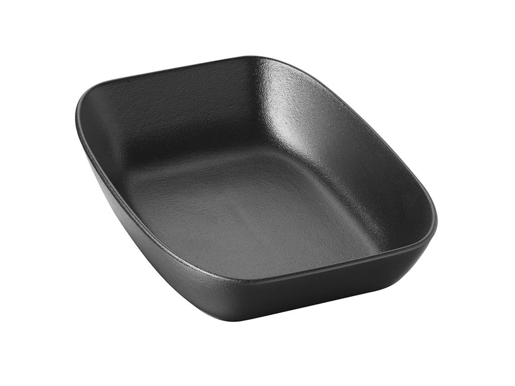 Tallerken 20,7x14,4 cm Sort Club