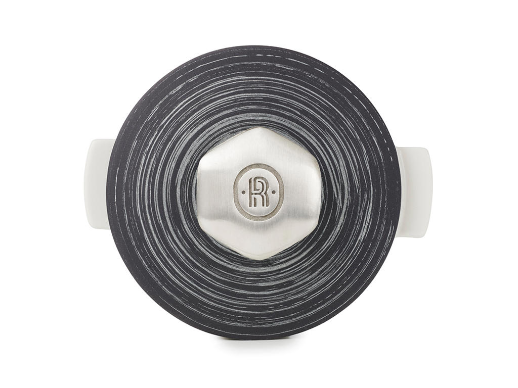 Låg til gryde Ø22 cm Uglaseret Sort/Sølv Revolution 2