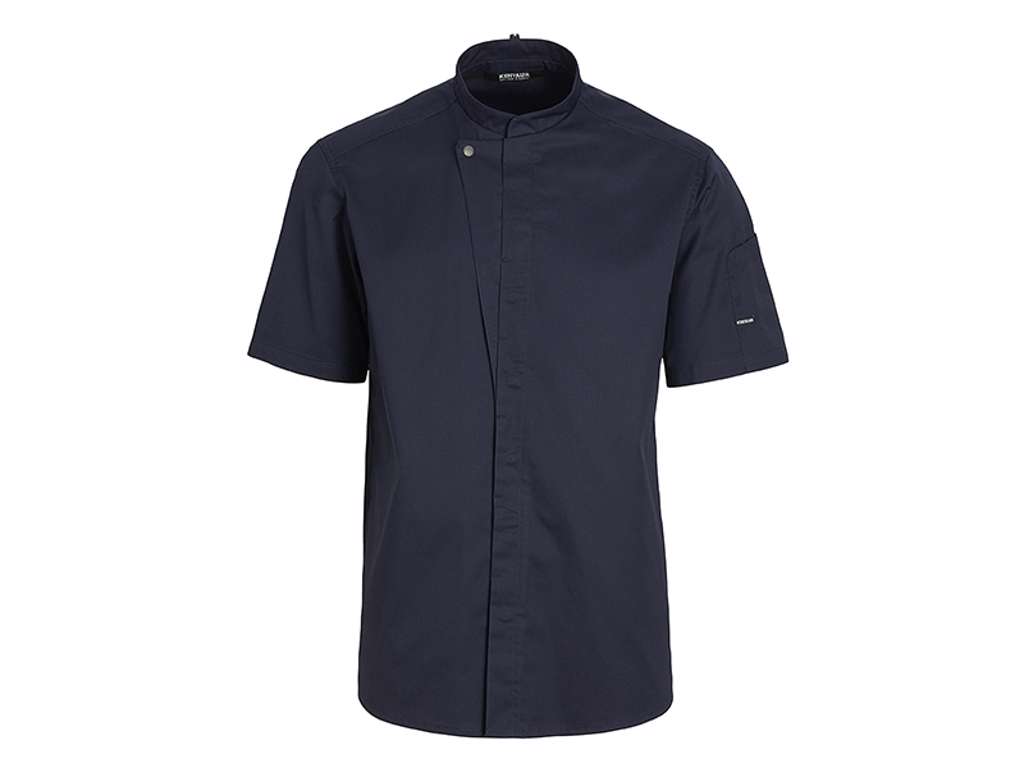 Kokkejakke mørk marine m/trykknap M