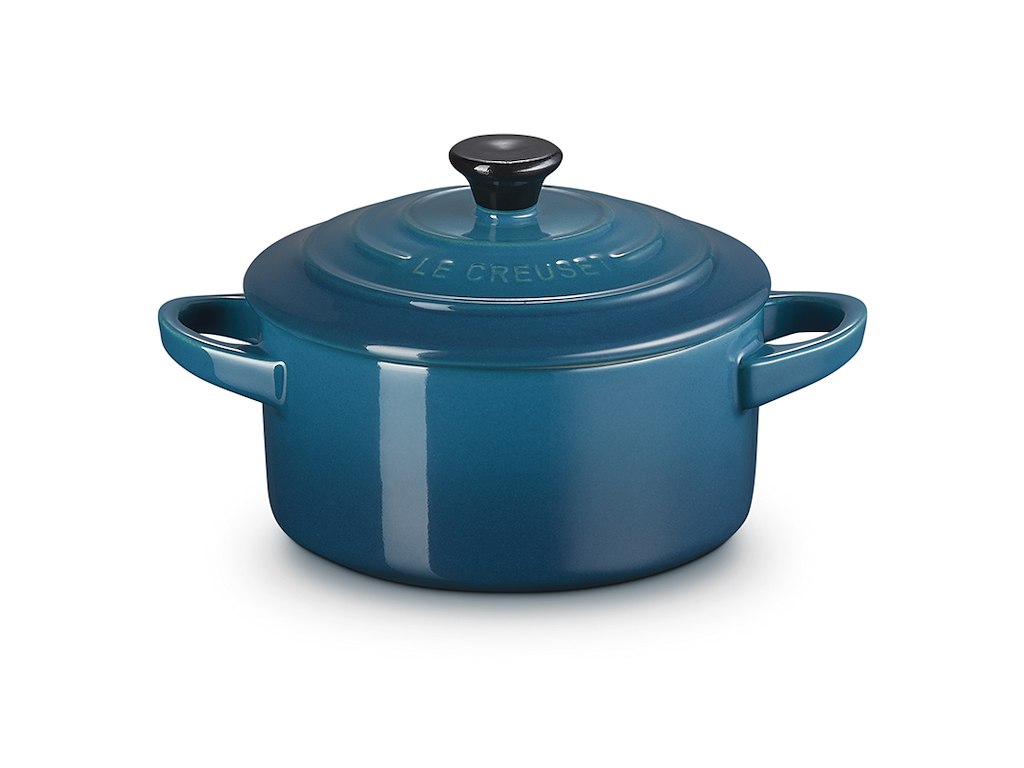 Le Creuset mini stentøjsgryde Ø 10 cm i deep teal