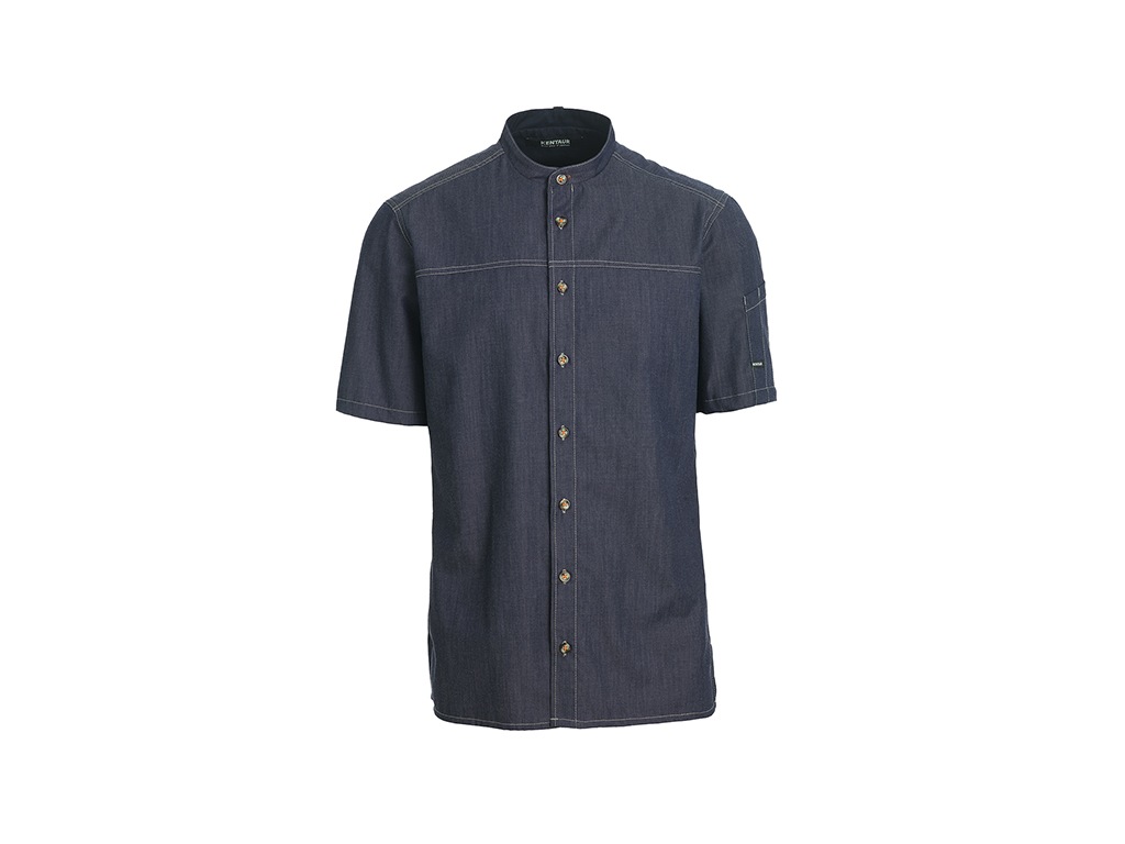 Kokkeskjorte kort ærm Dark Ocean XXXL