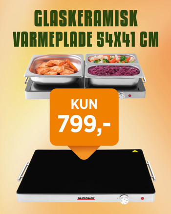 Gastroback Varmeplade glaskeramik 54x41 cm